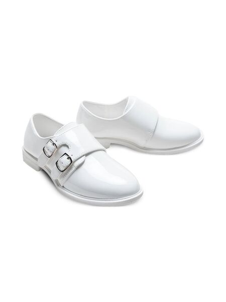  Moustache Buckled Shoes - White 