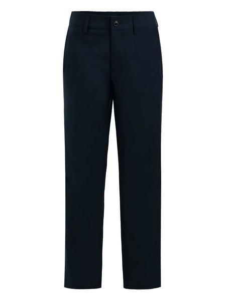 Moustache Button-fastening Trousers - Blue 