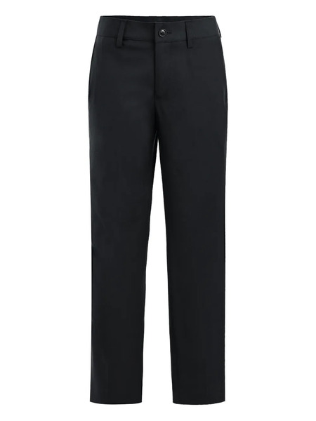  Moustache Button-fastening Trousers - Grey 