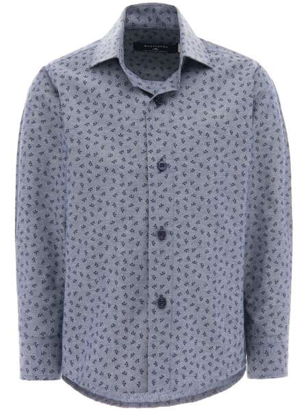  Moustache Dandelion-print Dress Shirt - Grey 