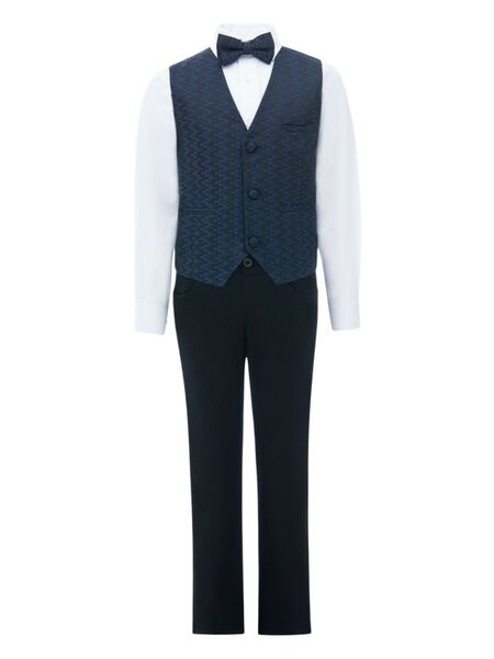  Moustache Ezio Navy Suit (set Of Four) - Blue 