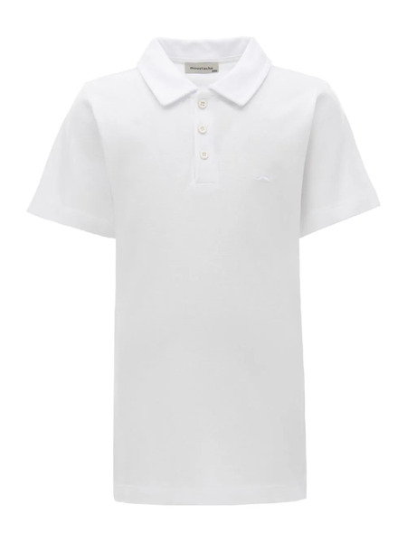  Moustache Logo-embroidered Polo Shirt - White 