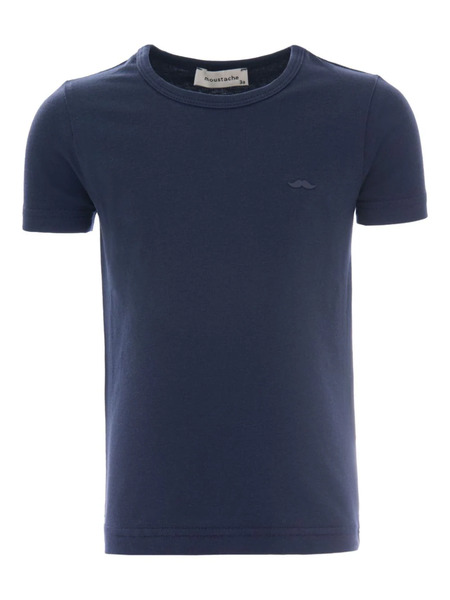 Moustache Logo-print T-shirt - Blue 