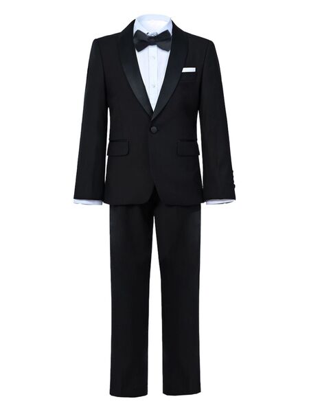  Moustache Shawl-lapels Suit - Black 