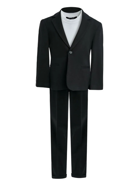  Moustache Single-breasted Suit - Black 