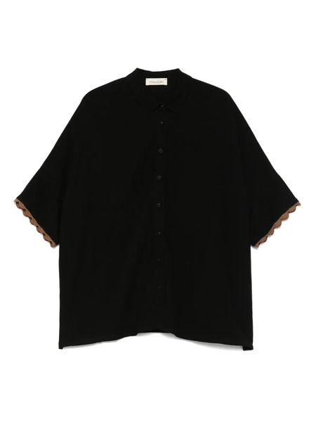  Moutaki Jersey Polo Top - Black 