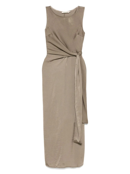  Moutaki Satin Midi Dress - Green 