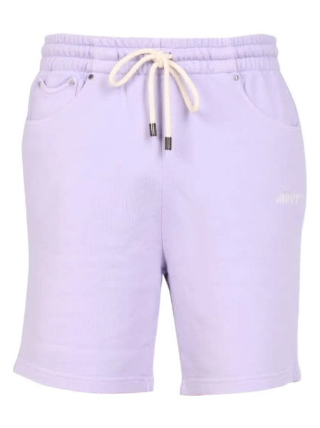  Mouty Drawstring-waist Cotton Shorts - Purple 