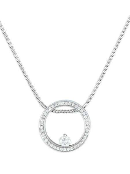  Movado 18k White Gold Diamond Necklace 
