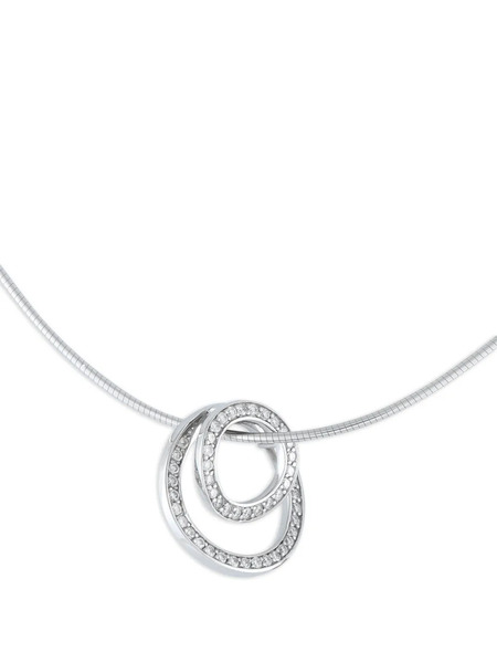  Movado 18k White Gold Necklace - Grey 