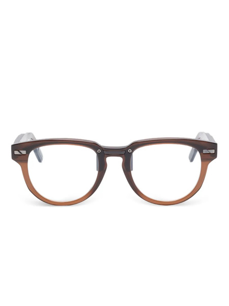  Movitra Momentum 04 Round-frame Glasses - Brown 