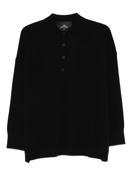  Mr. Mittens Gigi Polo Sweater - Black 