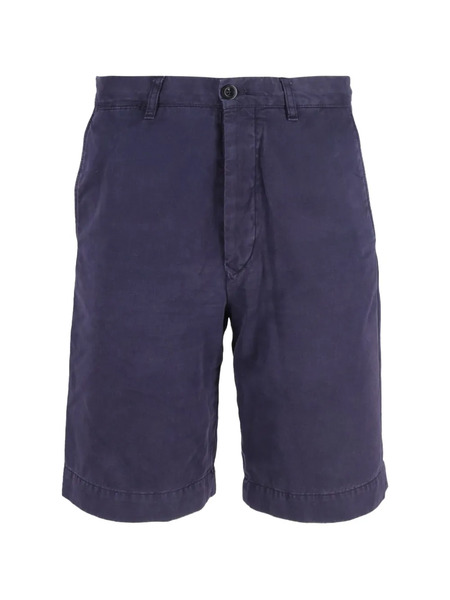  Mr P. Garment-dyed Twill Shorts - Blue 