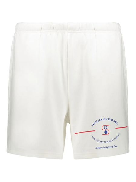  Mr. Saturday Drawstring-waist Print Shorts - White 