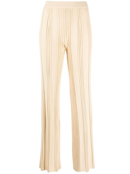  Mrz Pleated-detail Straight-leg Trousers - Neutrals 