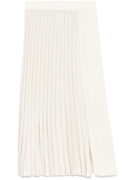  Mrz Plissé Midi Skirt - Neutrals 