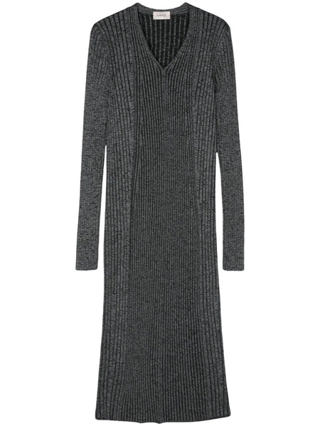  Mrz Ribbed-knit Midi Dress - Black 