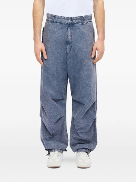  Msgm Acid-wash Wide-leg Jeans - Blue 