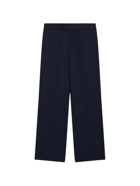  Msgm Belt-loop Wide-leg Trousers - Blue 