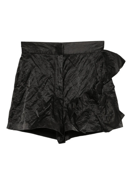 Msgm Bow-embellished Shorts - Black 
