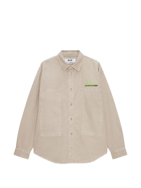  Msgm Buttoned Pocket Shirt - Neutrals 