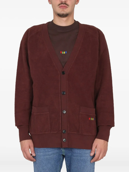  Msgm Cotton Cardigan - Brown 