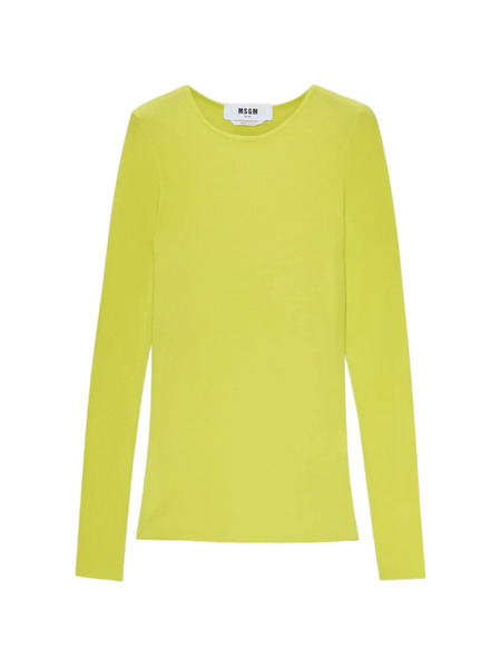  Msgm Crew Neck Long-sleeve Top - Green 