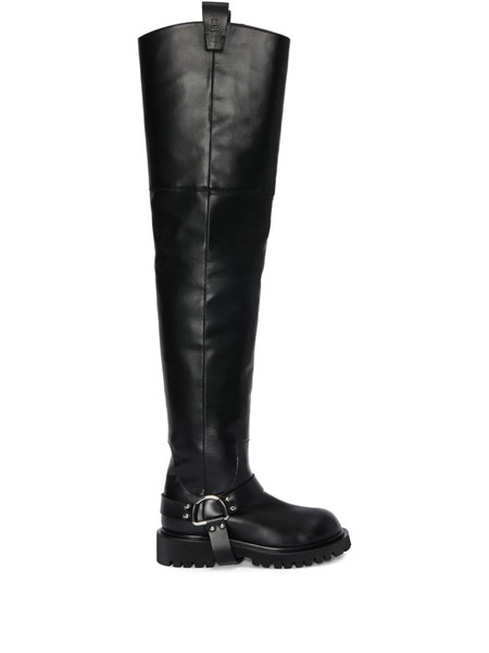  Msgm D-ring Over-the-knee Boots - Black 