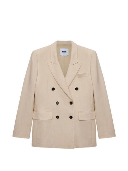  Msgm Double-breasted Blazer - Neutrals 