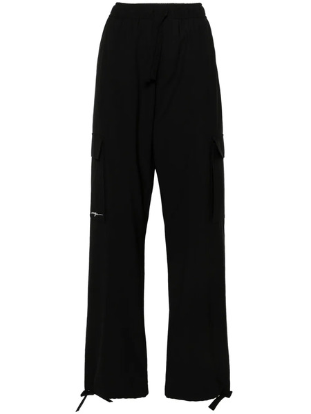  Msgm Drawstring Cargo Trousers - Black 