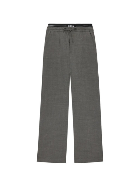  Msgm Drawstring Track Pants - Grey 
