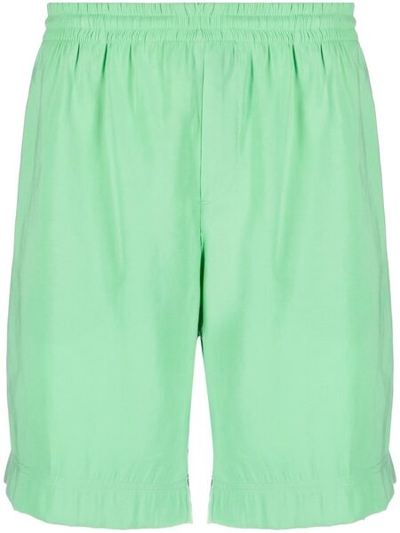  Msgm Elasticated-waistband Shorts - Green 