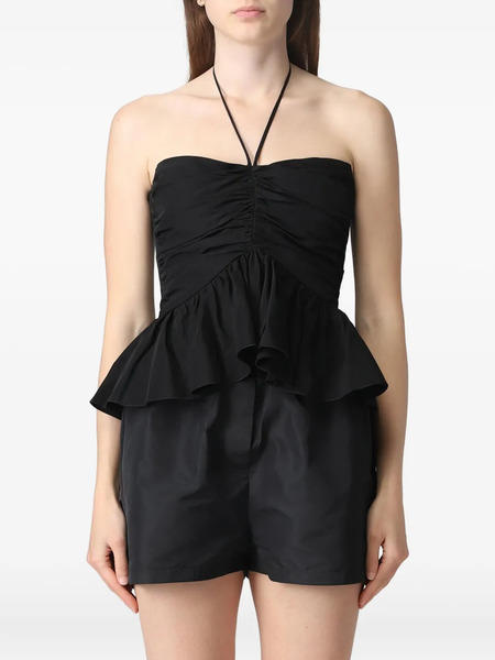  Msgm Flared Top - Black 