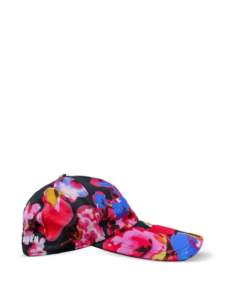  Msgm Floral-print Baseball Cap - Pink 