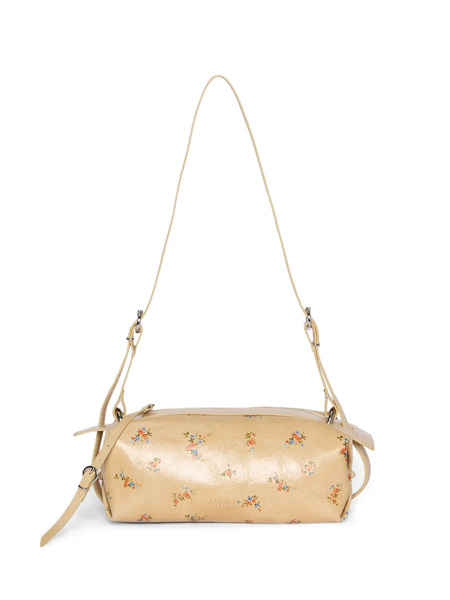  Msgm Floral Shoulder Bag - Neutrals 