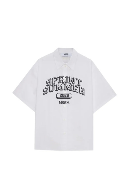  Msgm Graphic Shirt - White 