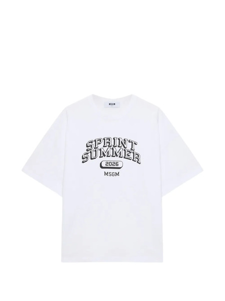  Msgm Graphic T-shirt - White 