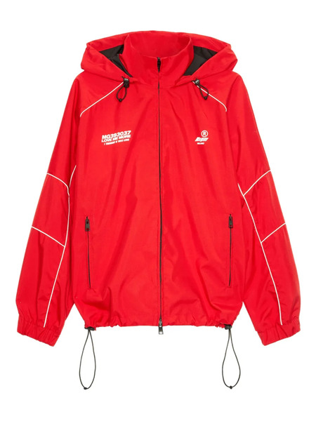  Msgm Hooded Jacket - Red 