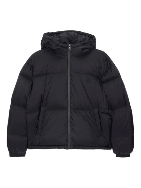  Msgm Hooded Puffer Coat - Black 