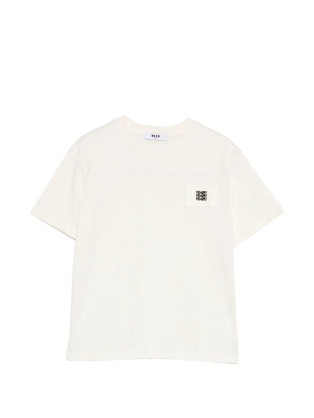  Msgm Kids Chest-pocket T-shirt - Neutrals 