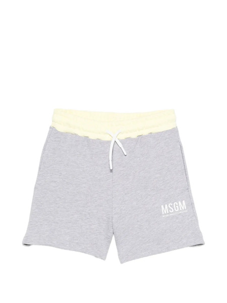  Msgm Kids Drawstring Shorts - Grey 