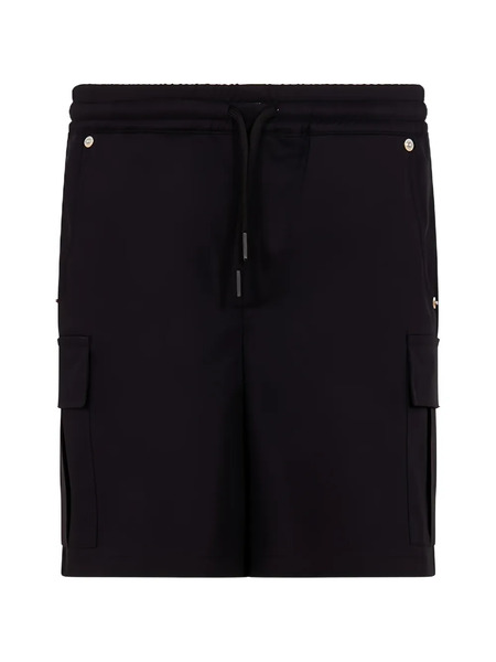  Msgm Kids Drawstring-waist Bermuda Shorts - Black 