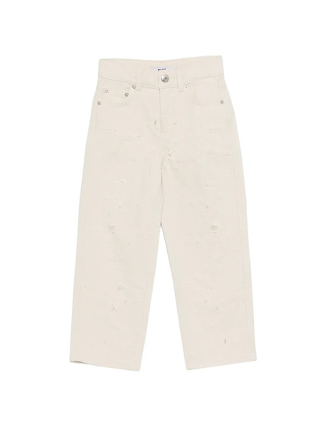  Msgm Kids Five-pocket Jeans - Neutrals 