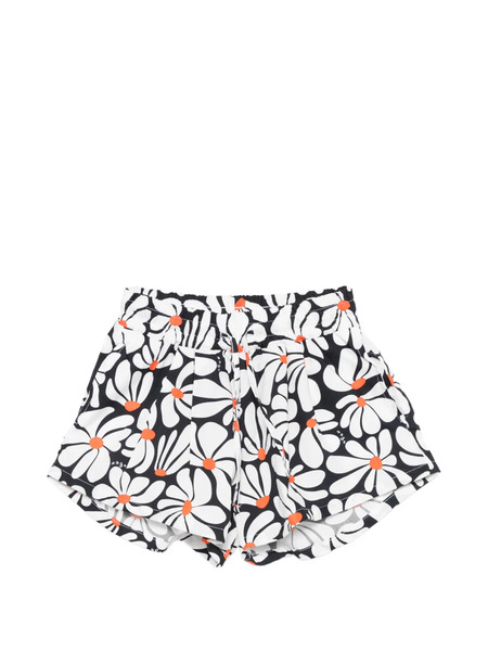  Msgm Kids Floral Shorts - White 