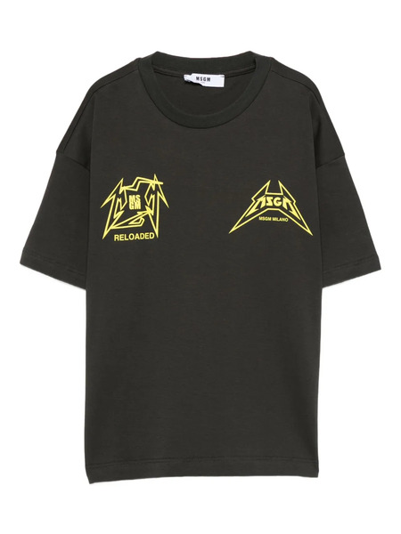  Msgm Kids Graphic-print T-shirt - Black 