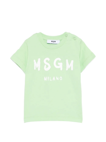  Msgm Kids Graphic-print T-shirt - Green 