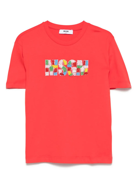  Msgm Kids Jersey T-shirt - Red 