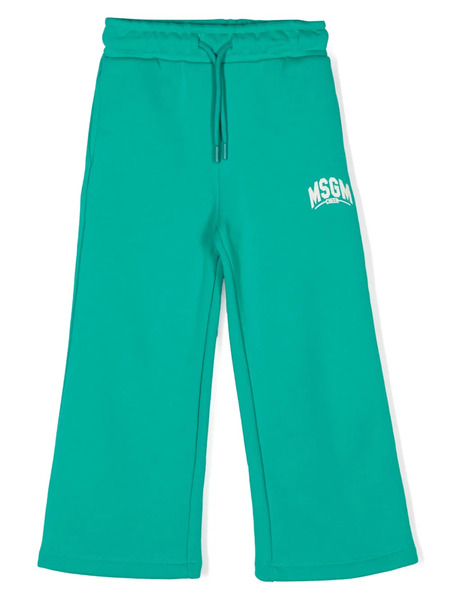  Msgm Kids Jersey Track Pants - Green 