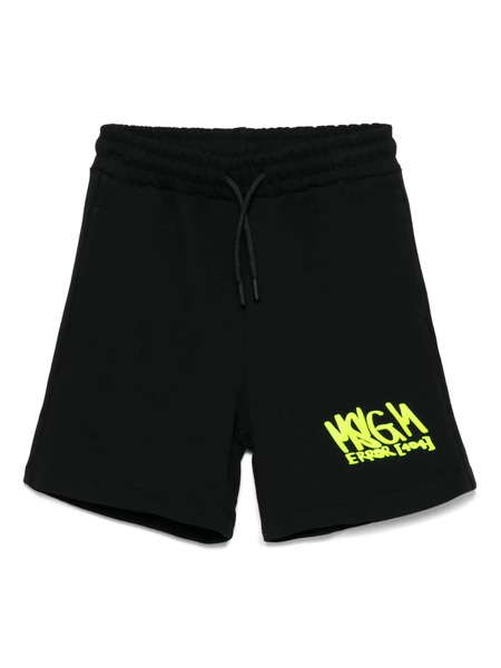  Msgm Kids Logo-appliqué Track Shorts - Black 