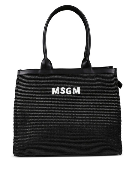  Msgm Kids Logo Bag - Black 